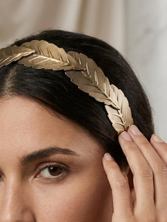 BCBGMaxAzria Accessories - BCBG gold leaf headband